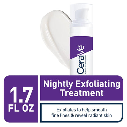 Sérum exfoliant de nuit – Mélange d'AHA à 5 % avec acide glycolique et lactique