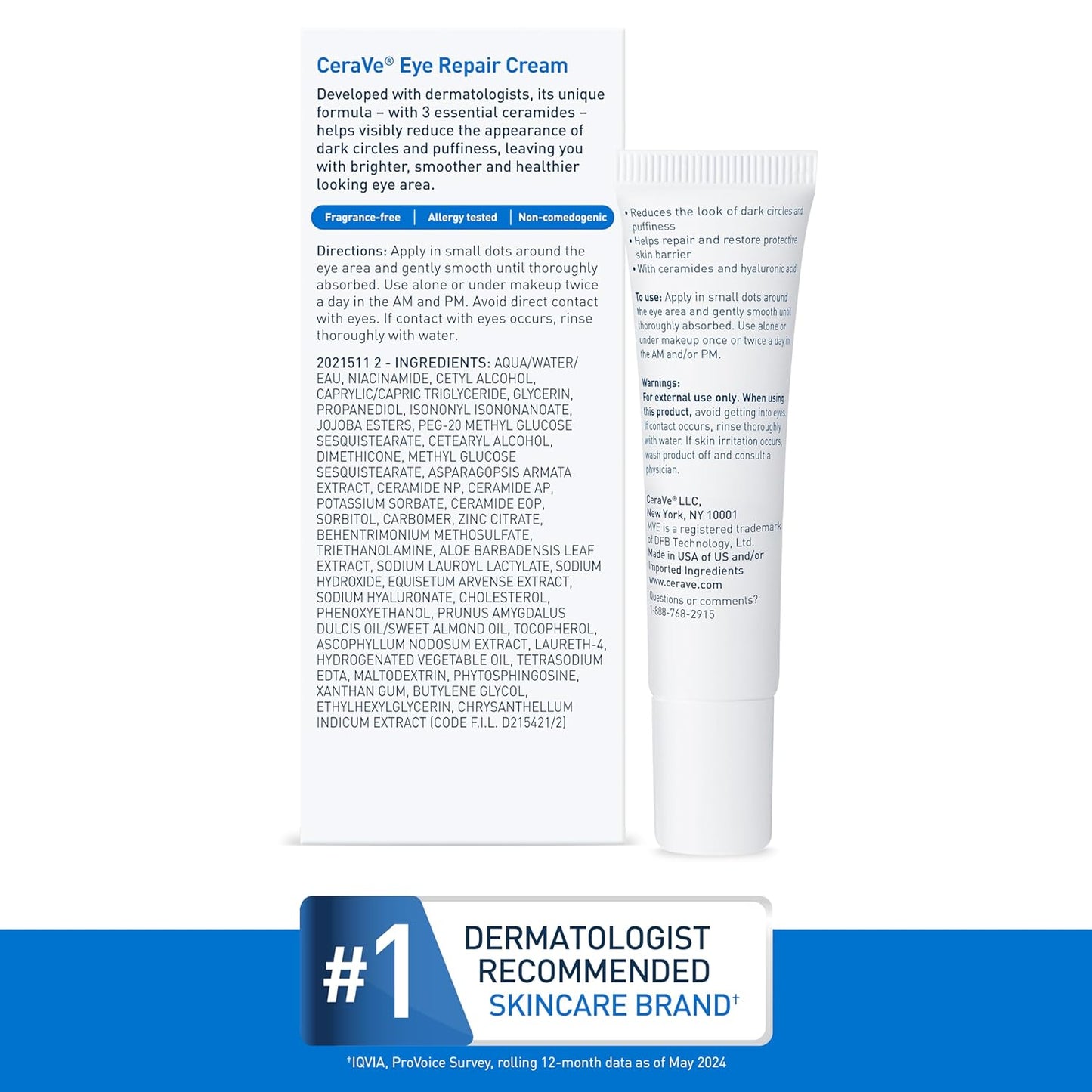 Eye Repair Cream – For Puffiness, Bags & Hydration