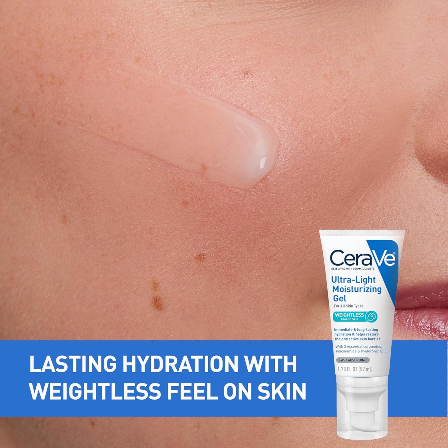 Gel hydratant ultra-léger – Aux céramides et à la niacinamide