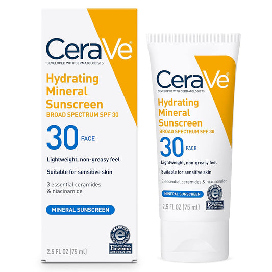 100% Mineral Sunscreen SPF 30 – With Zinc, Niacinamide & Hyaluronic Acid